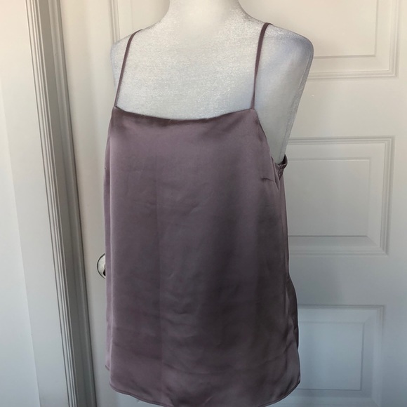 NWOT Pink Satin Tank - Picture 2 of 4